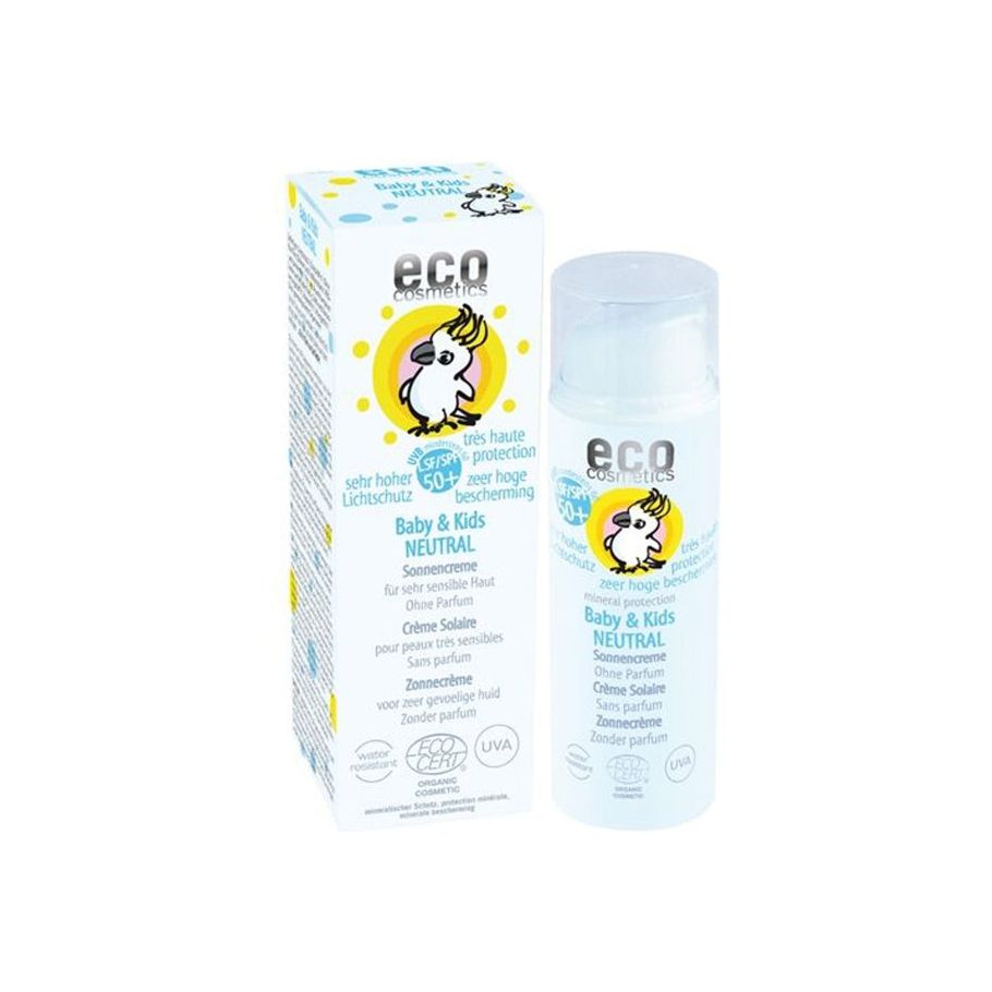 Eco Cosmetics Zonnebrandcrème voor baby&apos;s en kinderen SPF 50 ongeparfumeerd Top Merken Winkel